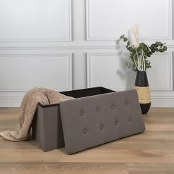 Banc coffre pliable Eleonor 76 x 38 x 38 Type: Banc et banquette