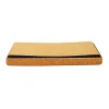 Banc coffre pliable en velours Rétro Moutarde
