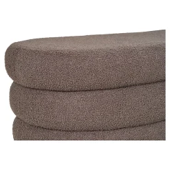Banc Dartford avec rangement pratique - Bouclé marron 103 x 45 x 44 cm, HN1238