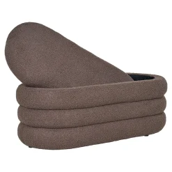 Banc Dartford avec rangement pratique - Bouclé marron 103 x 45 x 44 cm, HN1238