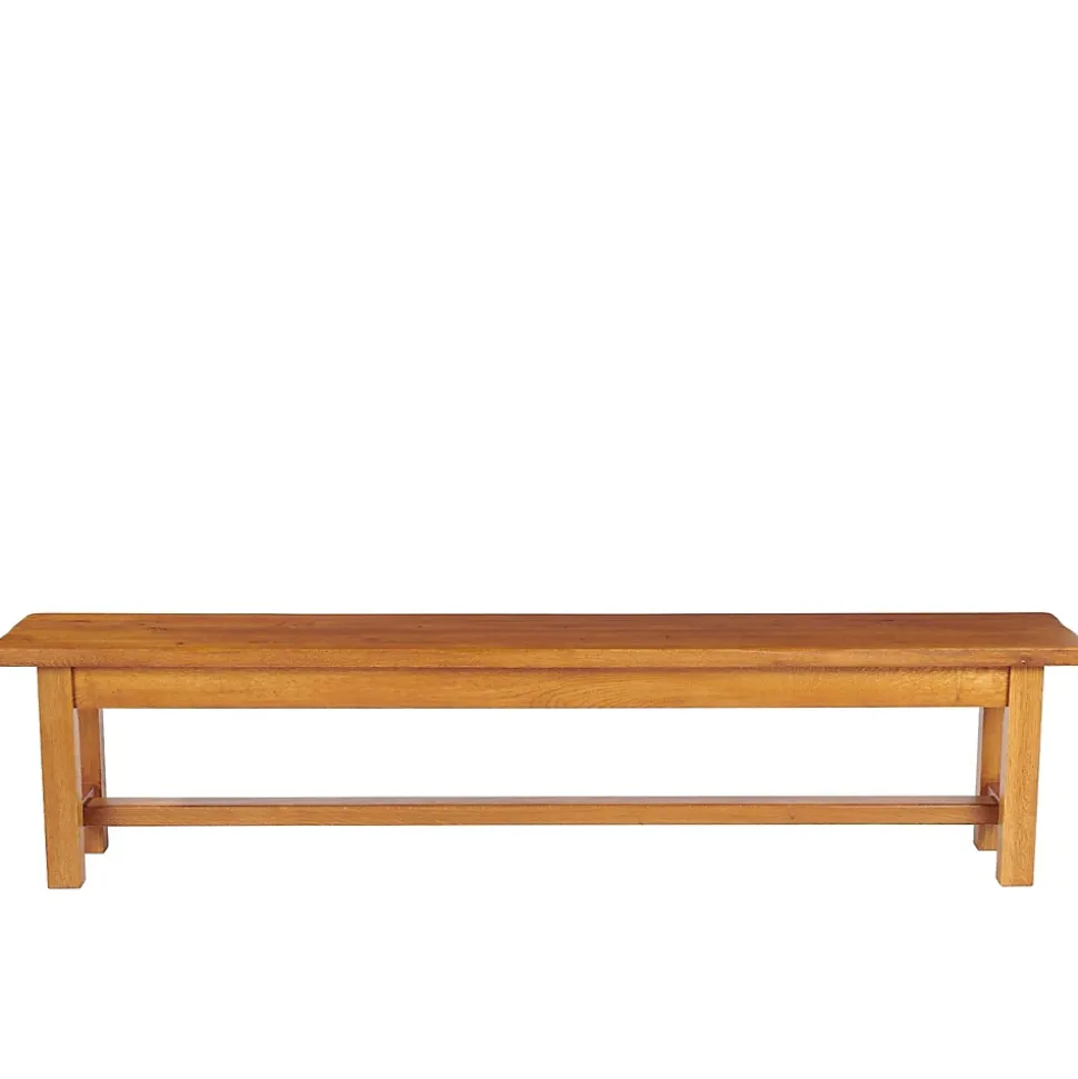 Banc de ferme 4 places en bois de chêne massif L195 - LA BRESSE