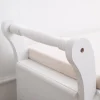 Banc de Jardin Coffre 2 Tiroir Bois Blanc Provençal 47,5x108,5x40