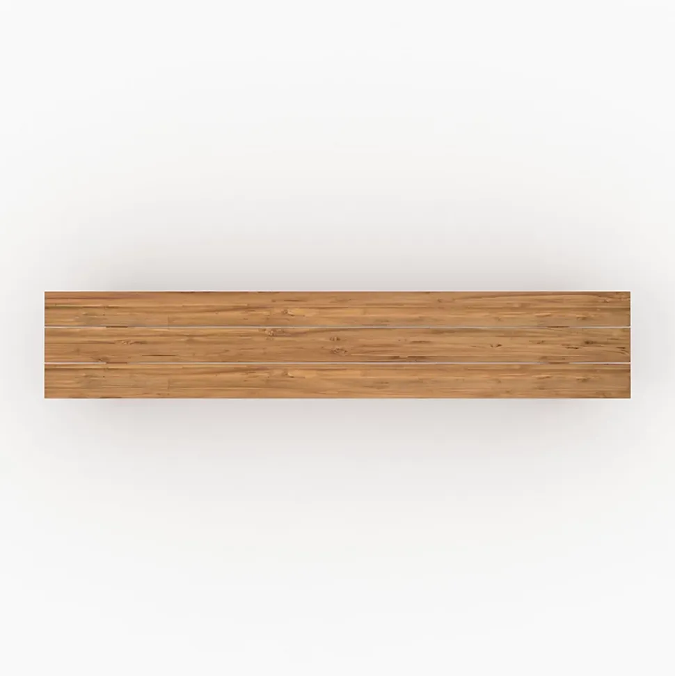 Banc de jardin en bois de teck recyclé 220 cm - Luma