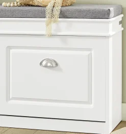 Banc de Rangement à Chaussures 2 Portes Abattants, FSR64-W, SoBuy