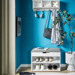 Banc de Rangement à chaussures 2 étages avec coussin, FSR25-HG, SoBuy