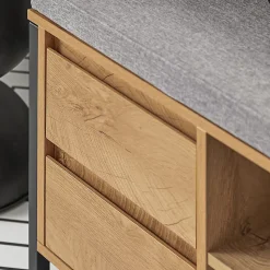 Banc de Rangement à Chaussure avec Siège, Coussin et Tiroirs, FSR149-N, SoBuy