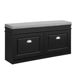 Banc de Rangement à Chaussures 2 Portes Abattants, FSR64-Sch, SoBuy
