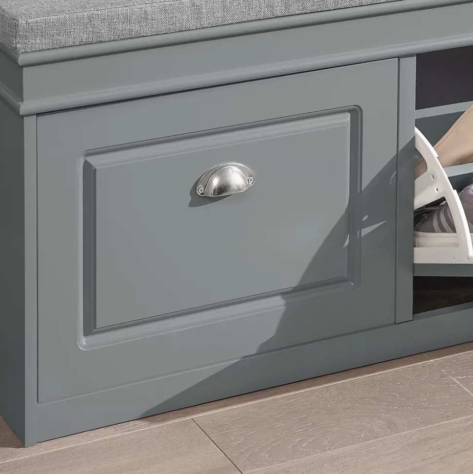 Banc de Rangement à Chaussures 2 Portes Abattants, FSR64-HG, SoBuy