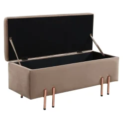 Banc de rangement Dals 118 x 40 x 42 cm marron en.casa
