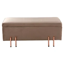 Banc de rangement Dals 100 x 40 x 42 cm marron en.casa