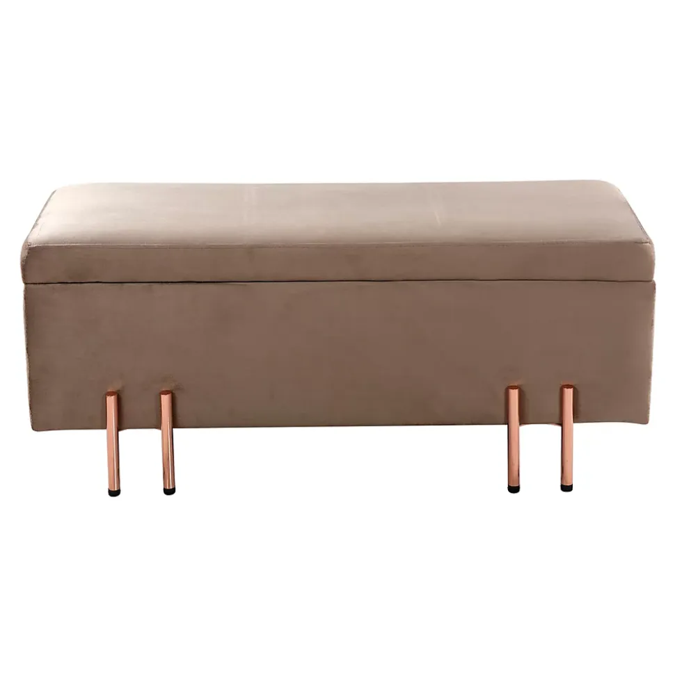Banc de rangement Dals 100 x 40 x 42 cm marron en.casa