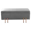 Banc de rangement Dals 118 x 40 x 42 cm gris en.casa