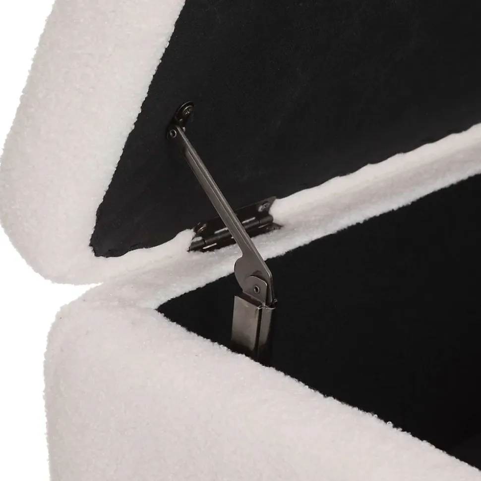 Banc de rangement en velours AURORA