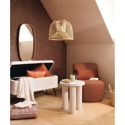 Banc de rangement en velours AURORA
