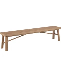 Banc de salle à manger en chêne de style scandinave L200 - WALY