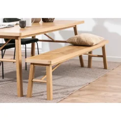 Banc de salle à manger en chêne de style scandinave L200 - WALY
