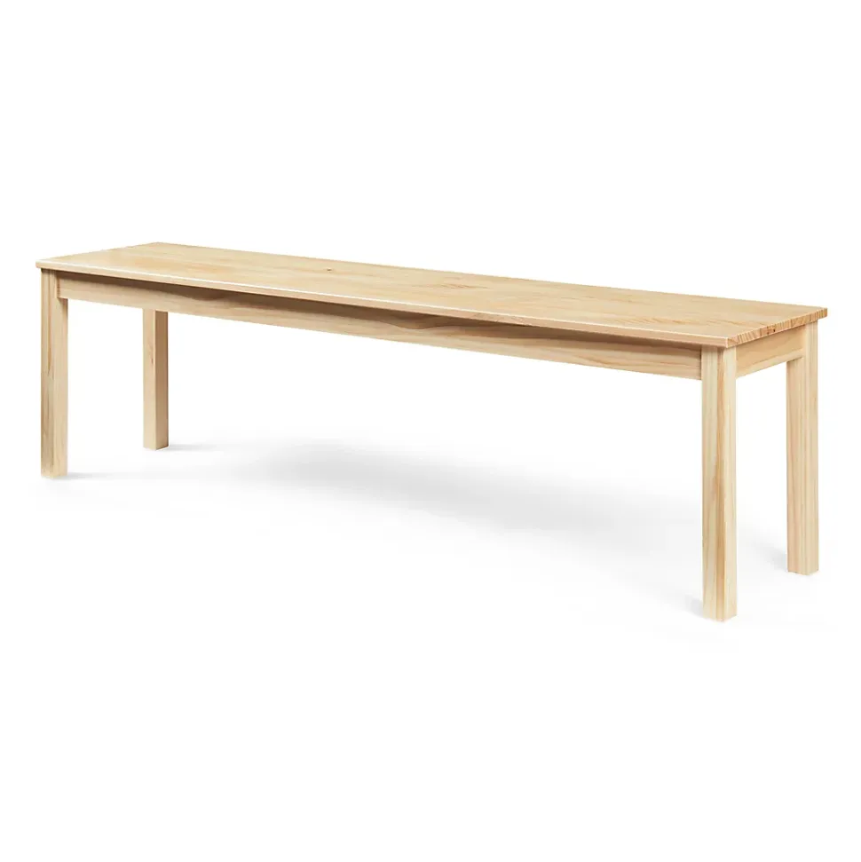 Banc de salle à manger Trerunulu 160 x 35 x 45 cm naturel en.casa