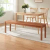 Banc de salle à manger Trerunulu 160 x 35 x 45 cm effet noyer en.casa