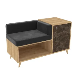 Banc d'entrée design marbré Anzer