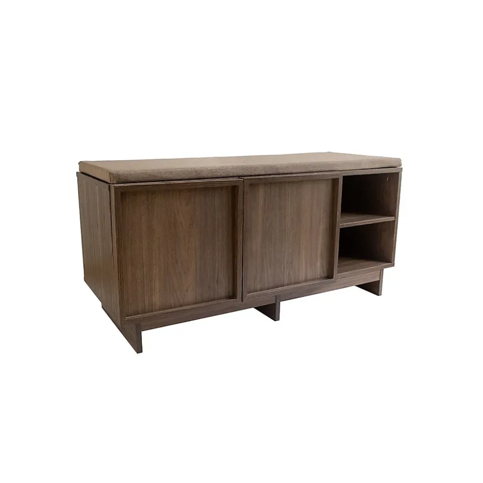 Banc d'entrée en bois 100 x 40 x 48 cm