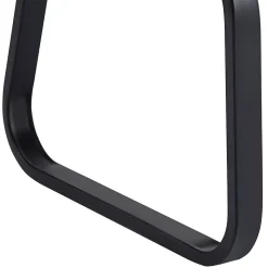 Banc design avec dossier VILAS, en synthétique et métal noir
