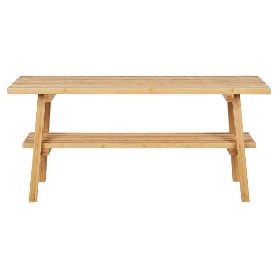 Banc en Bambou Naturel 70x28x45 cm - Élégance et Durabilité pour Votre Espace Exterieur