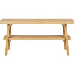 Banc en Bambou Naturel 70x28x45 cm - Élégance et Durabilité pour Votre Espace Exterieur