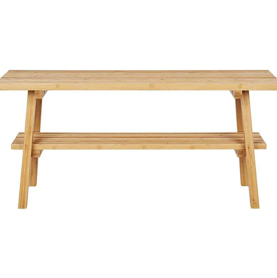 Banc en Bambou Naturel 70x28x45 cm - Élégance et Durabilité pour Votre Espace Exterieur