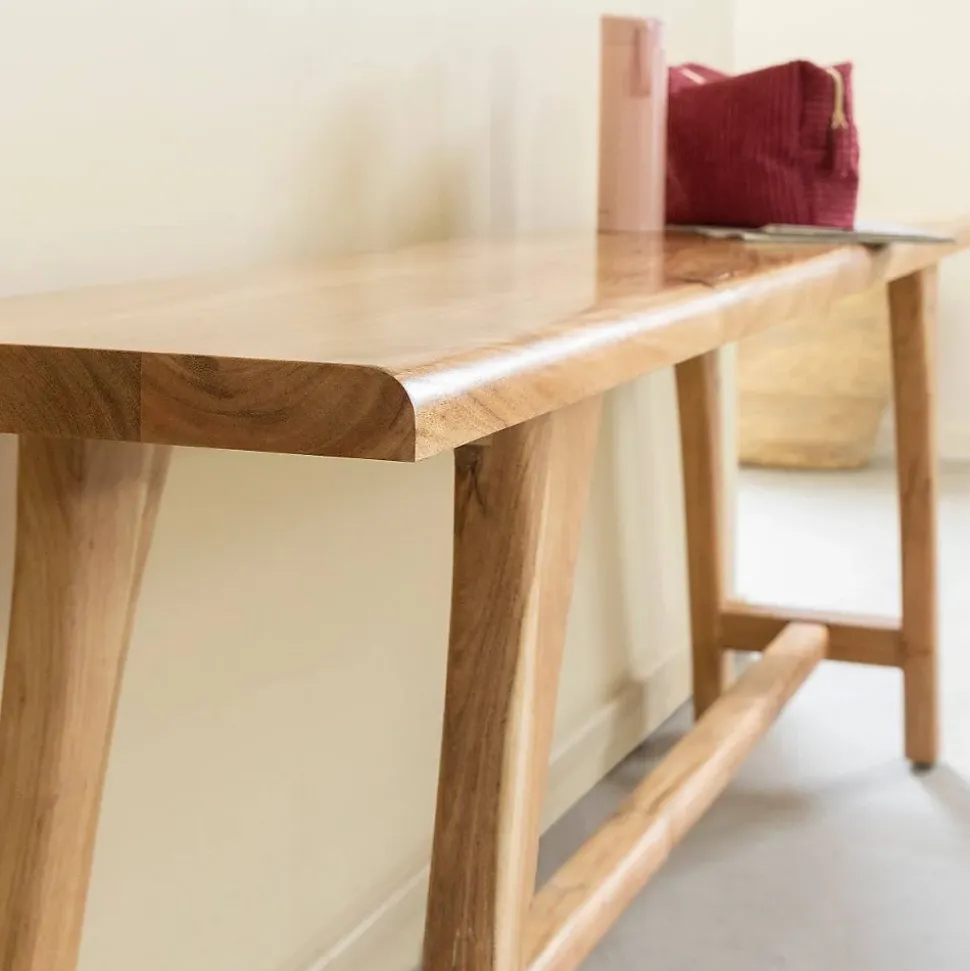 Banc en bois d'acacia massif Orane