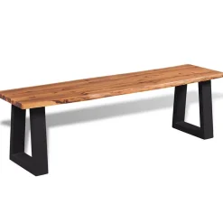 Banc en bois d'acacia massif 160 cm vidaXL
