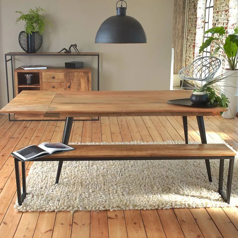 Banc en bois de manguier Charlotte