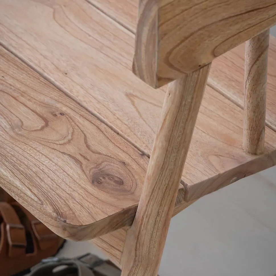 Banc en bois de teck brut June