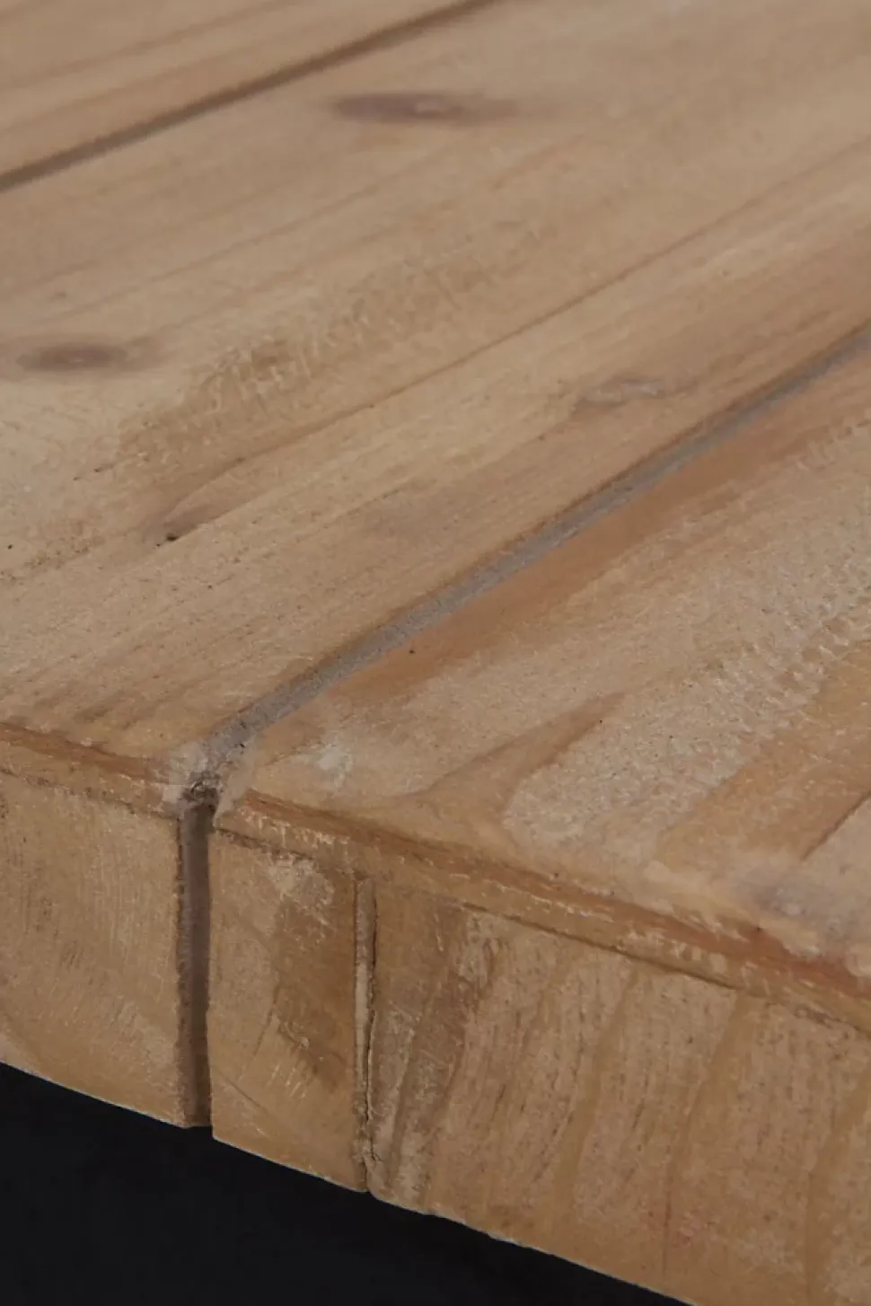Banc en bois d'épicéa avec base en polyrésine mgo