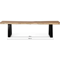 Banc en bois et métal - CONNEMARA