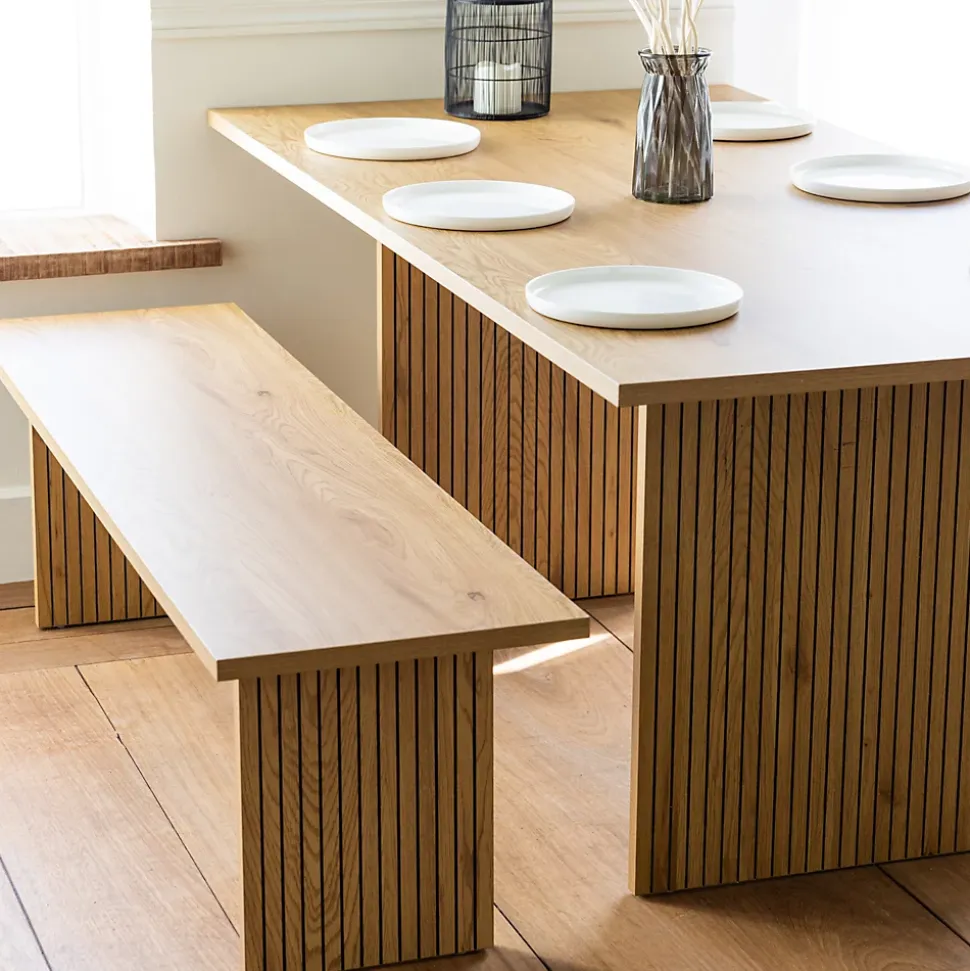Banc en bois style scandinave ALMA - HAPPY GARDEN