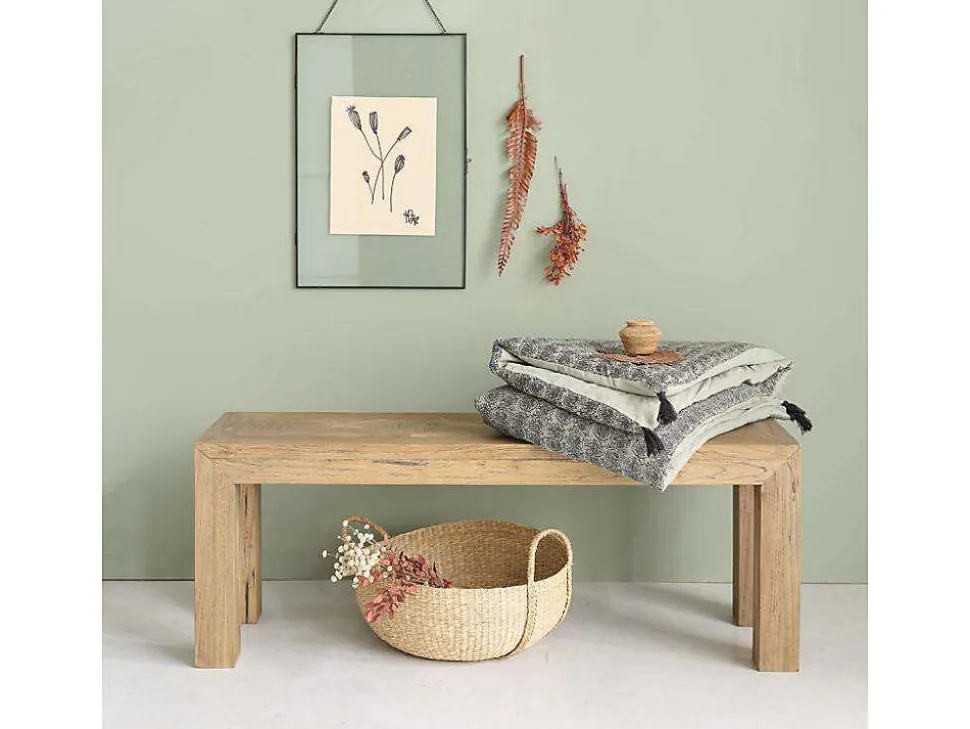 Banc en bois teck recyclé massif