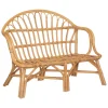 Banc en effet rotin Atmosphera beige