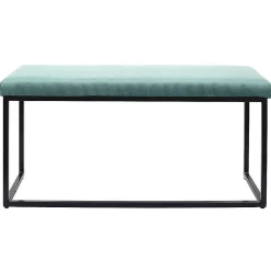 Banc en métal assise en velours Giulia