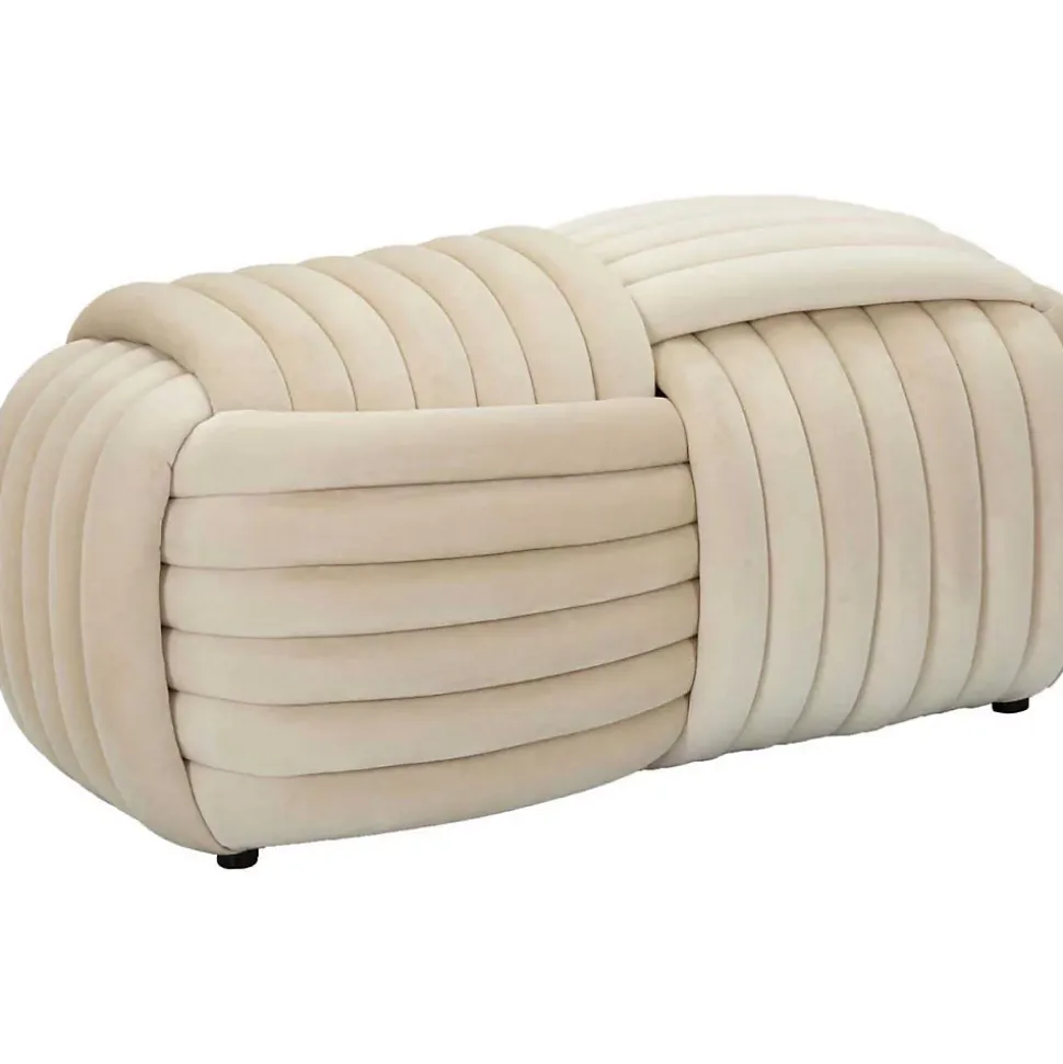 Banc en tissu Softy 90x45x45 cm - 90 x 45 x 45 Type: Banc et banquette