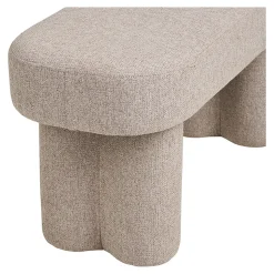 Banc HOUSE NORDIC Weston HN1088, 95 x 36 x 45 cm, sable. Acier, contreplaqué et tissu.