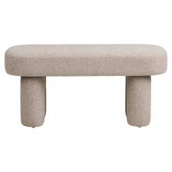 Banc HOUSE NORDIC Weston HN1088, 95 x 36 x 45 cm, sable. Acier, contreplaqué et tissu.