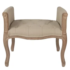 Banc marron beige bois 67x44x60cm