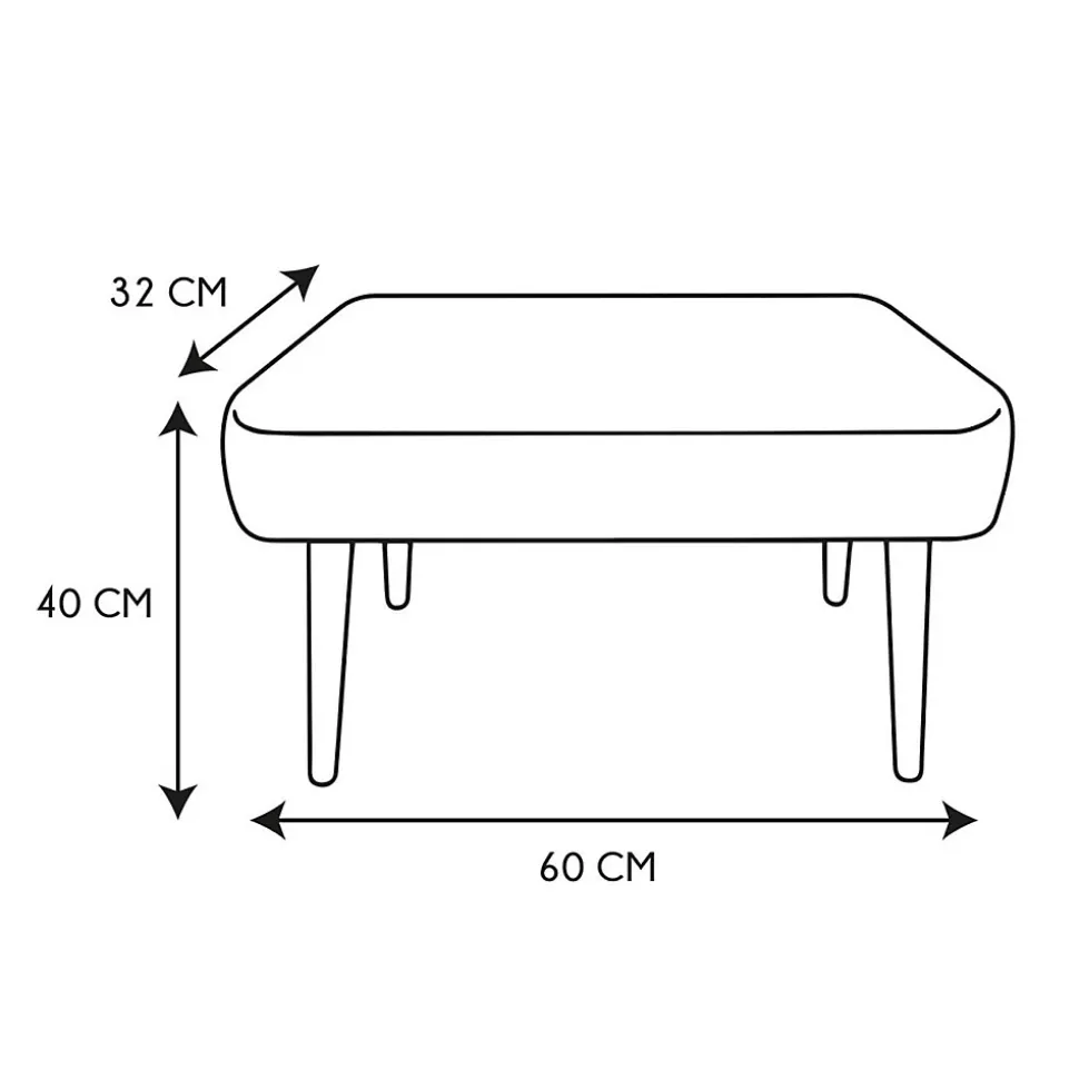 Banc pieds en pin Mirage - Blanc