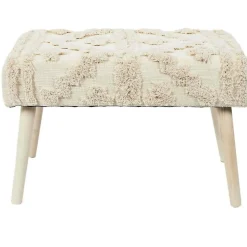 Banc pieds en pin Mirage - Blanc