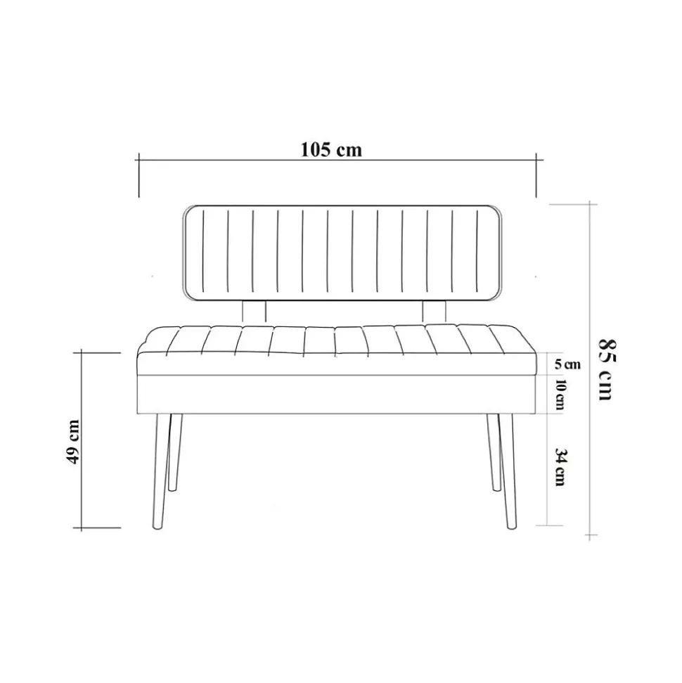Banc Salento, Banc polyvalent, Sièges pour les invités, Coffre multifonctionnel, 90x39h40 cm, Noyer et Anthracite