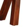 Banc saut de cheval 38 cm marron cuir véritable et manguier vidaXL