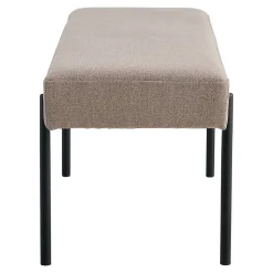 Banc Swindon, Beige, Tissu, 100x36x42,5 cm, Seven Design