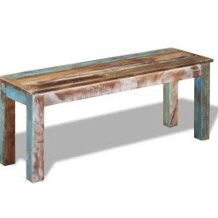Banc 110x35x45 cm Bois de récupération massif vidaXL