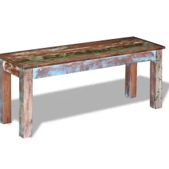 Banc 110x35x45 cm Bois de récupération massif vidaXL