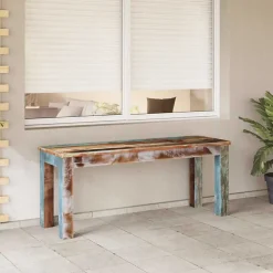 Banc 110x35x45 cm Bois de récupération massif vidaXL